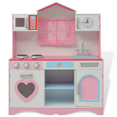 Speelkeuken SK4 roze en wit 82x30x100 cm hout