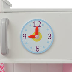 Speelkeuken SK4 roze en wit 82x30x100 cm hout