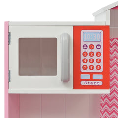 Speelkeuken SK4 roze en wit 82x30x100 cm hout