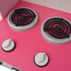 Speelkeuken SK4 roze en wit 82x30x100 cm hout