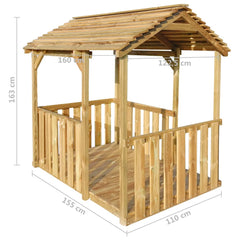 Speelhuis SH1 122,5x160x163 cm grenenhout