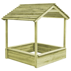 Speelhuis SH4 met zandbak 128x120x145 cm grenenhout