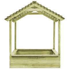 Speelhuis SH4 met zandbak 128x120x145 cm grenenhout