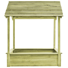 Speelhuis SH4 met zandbak 128x120x145 cm grenenhout