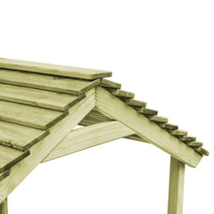 Speelhuis SH4 met zandbak 128x120x145 cm grenenhout