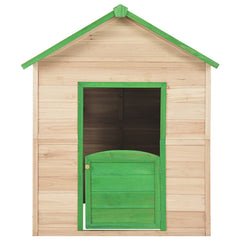 Speelhuis SH5 vurenhout groen
