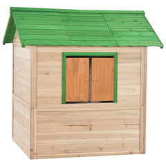 Speelhuis SH5 vurenhout groen