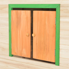 Speelhuis SH5 vurenhout groen