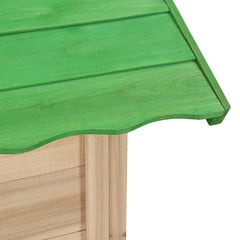 Speelhuis SH5 vurenhout groen