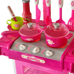 Speelkeuken SK3 roze met licht- en geluidseffecten