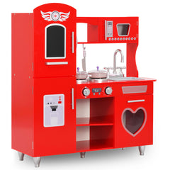 Speelkeuken SK2 84x31x89 cm MDF rood