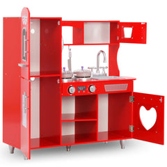 Speelkeuken SK2 84x31x89 cm MDF rood