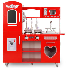 Speelkeuken SK2 84x31x89 cm MDF rood