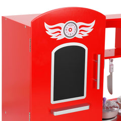 Speelkeuken SK2 84x31x89 cm MDF rood