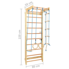 Binnenklimset KS2 met ladders en ringen hout