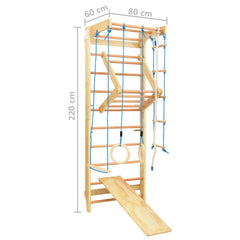 Binnenklimset KS1 met ladders en ringen hout