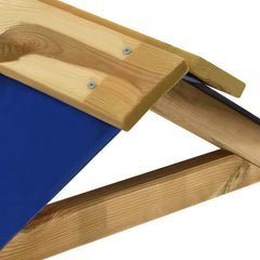 Speelhuis SH3 Blauw met zandbak geïmpregneerd grenenhout (128x120x145 cm)
