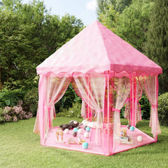 Prinsessenspeeltent Roze met 250 Ballen 133x140 cm